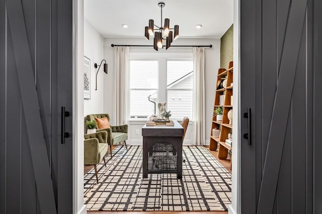 7405 Leelee Dr, Franklin, TN 37064 - dining room featuring a chandelier and recessed lighting