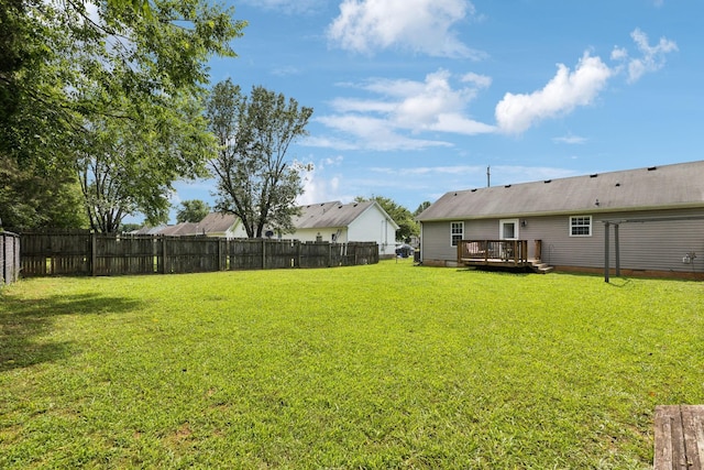 3114 Penny Ln, Murfreesboro, TN 37130 - fenced backyard featuring a deck