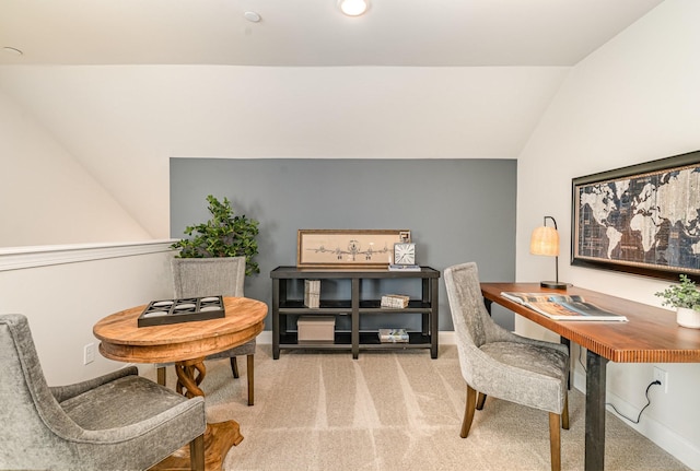 1234 Wrights Mill Rd, Spring Hill, TN 37174 - office featuring light carpet and vaulted ceiling