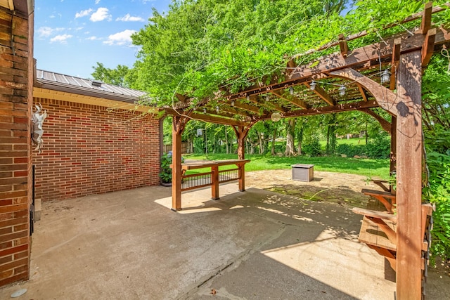 116 Skyview Dr, Columbia, TN 38401 - view of patio / terrace featuring a pergola