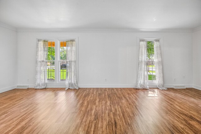116 Skyview Dr, Columbia, TN 38401 - empty room with light wood-type flooring and ornamental molding