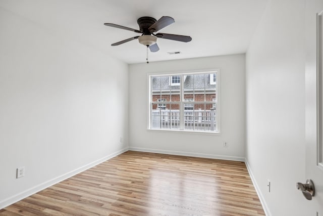 140 Ormesby Pl, Franklin, TN 37064 - spare room featuring light wood finished floors and ceiling fan