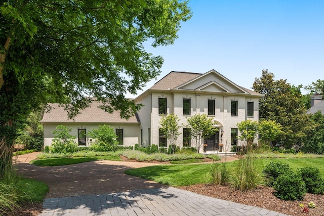 5605 Ottershaw Ct, Brentwood, TN 37027 - view of front of property with a front yard and brick siding