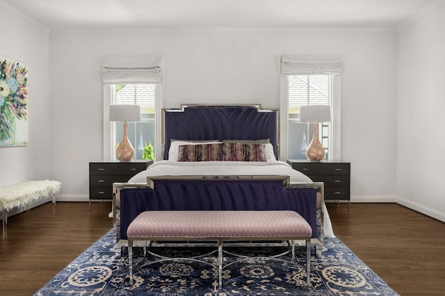 5605 Ottershaw Ct, Brentwood, TN 37027 - bedroom featuring dark wood-type flooring and ornamental molding