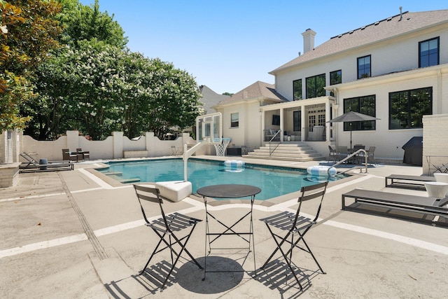 5605 Ottershaw Ct, Brentwood, TN 37027 - view of swimming pool featuring a patio area
