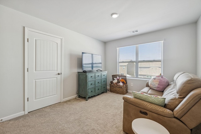 2410 Tate Farm Ln, White House, TN 37188 - living area with light colored carpet and baseboards
