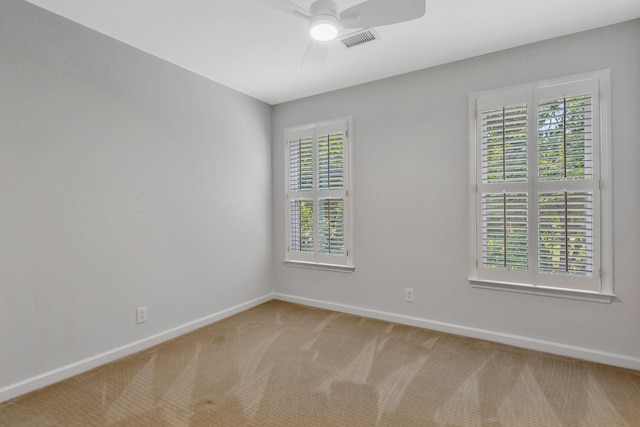 2910 Chaucer Dr, Murfreesboro, TN 37129 - empty room featuring a ceiling fan, carpet flooring, and plenty of natural light