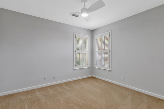 2910 Chaucer Dr, Murfreesboro, TN 37129 - spare room featuring a ceiling fan and light colored carpet
