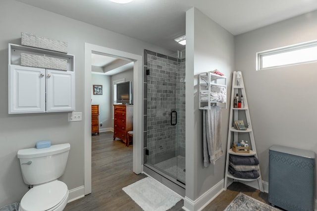 30 Hunting Ridge Cir, Rock Spring, GA 30739 - full bath featuring a shower stall and wood finished floors