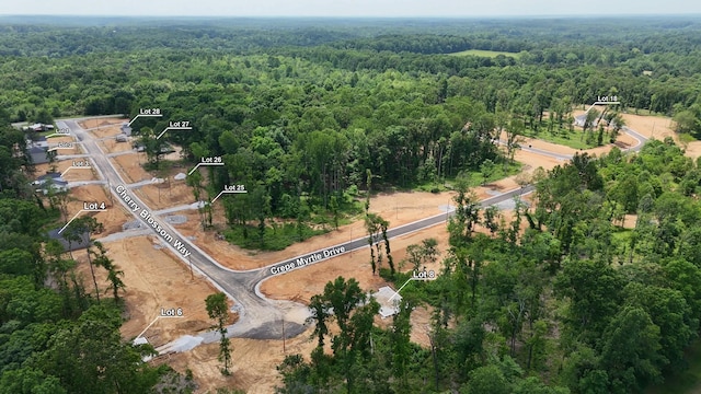 28 Woodland Farms, Dickson, TN 37055 - aerial view of property and surrounding area featuring a heavily wooded area
