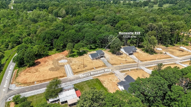 28 Woodland Farms, Dickson, TN 37055 - aerial view of property and surrounding area with a forest