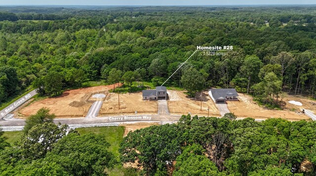 28 Woodland Farms, Dickson, TN 37055 - aerial overview of property's location with a heavily wooded area