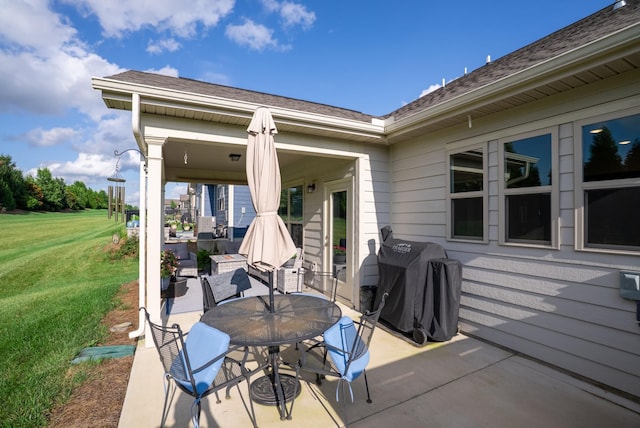 1727 Humphreys Gln, Spring Hill, TN 37174 - view of patio / terrace featuring grilling area and outdoor dining area