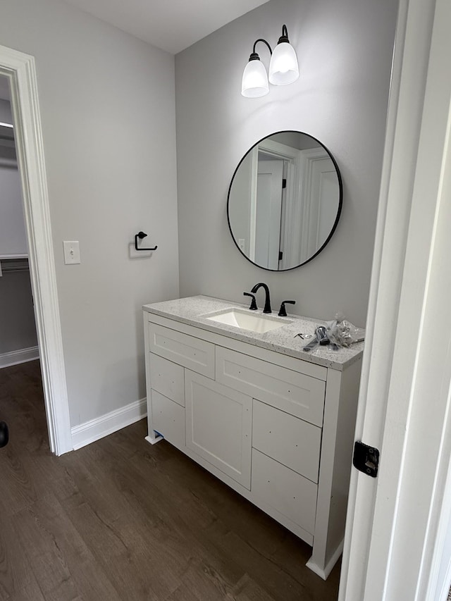 711 Johnson St, Clarksville, TN 37043 - bathroom with wood finished floors and vanity