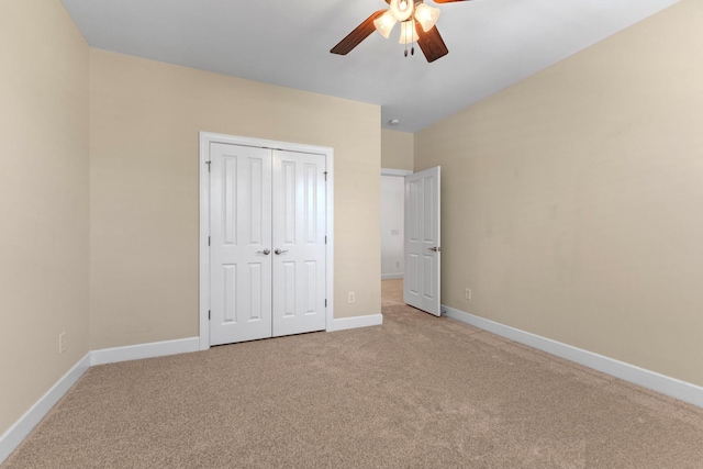 526 Sydenham Dr, Franklin, TN 37064 - unfurnished bedroom with carpet, a closet, and ceiling fan
