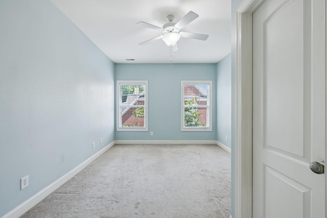 4019 Fremantle Cir, Spring Hill, TN 37174 - carpeted spare room with baseboards and a ceiling fan