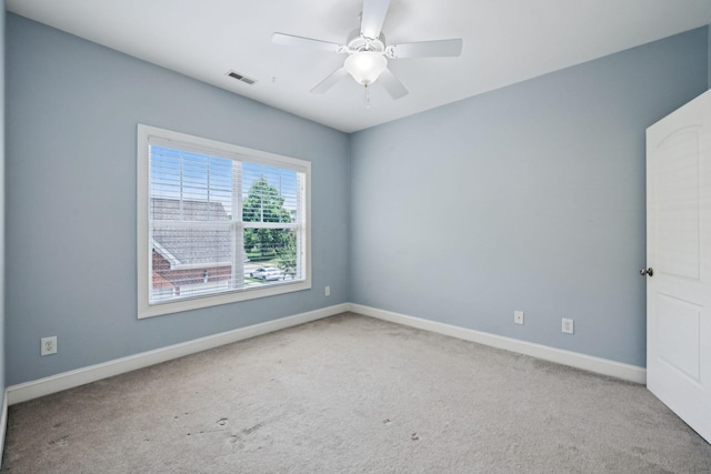 4019 Fremantle Cir, Spring Hill, TN 37174 - carpeted spare room with baseboards and a ceiling fan