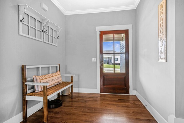 1021 Tulip Dr, Ashland City, TN 37015 - entrance foyer featuring ornamental molding and wood finished floors