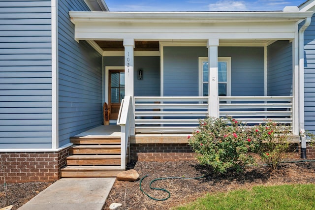 1021 Tulip Dr, Ashland City, TN 37015 - property entrance featuring a porch