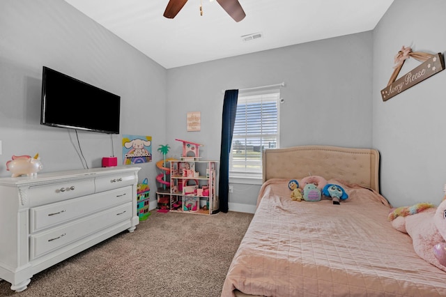 1021 Tulip Dr, Ashland City, TN 37015 - carpeted bedroom featuring ceiling fan