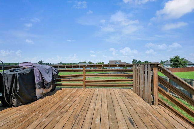 1021 Tulip Dr, Ashland City, TN 37015 - wooden deck with area for grilling