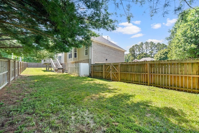 4328 Monticello Trce, Adams, TN 37010 - fenced backyard featuring stairway