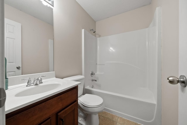 4328 Monticello Trce, Adams, TN 37010 - bathroom featuring vanity, tile patterned floors, bathtub / shower combination, and a textured ceiling