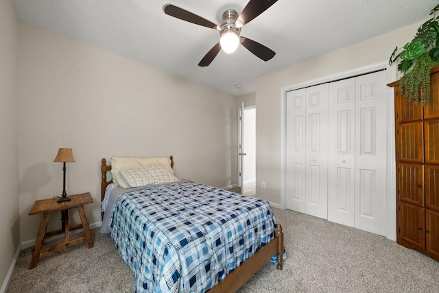 4328 Monticello Trce, Adams, TN 37010 - carpeted bedroom featuring a closet and ceiling fan