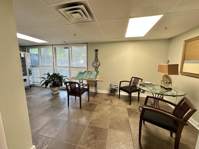 4215 Harding Pike Unit 903, Nashville, TN 37205 - sitting room featuring a paneled ceiling and floor to ceiling windows