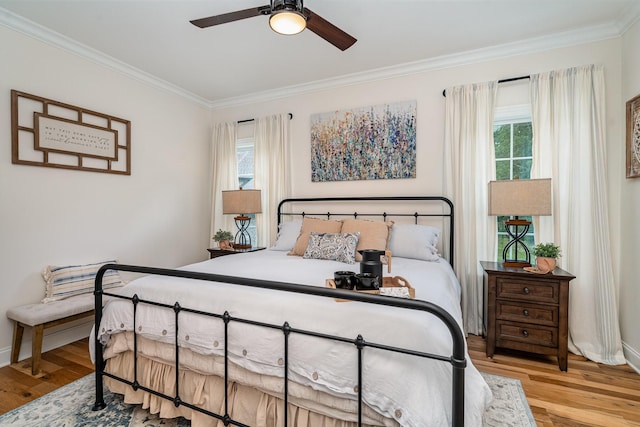 3515 Shellmans Dr, Murfreesboro, TN 37129 - bedroom with ornamental molding, multiple windows, and wood finished floors