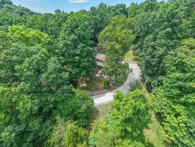 569 Hogans Branch Rd, Hendersonville, TN 37075 - aerial overview of property's location with a heavily wooded area