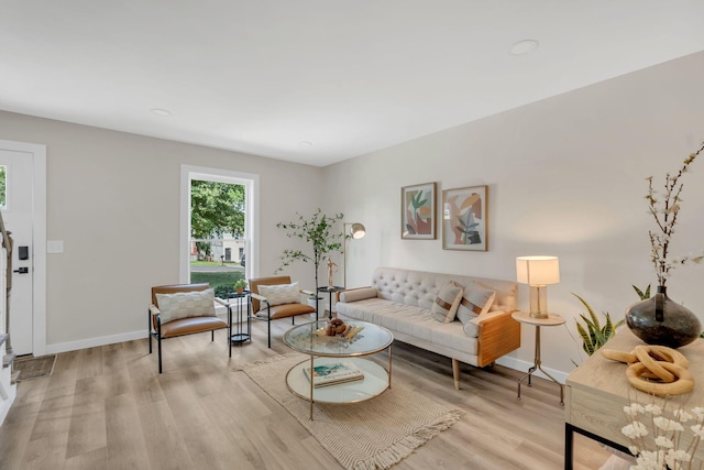 1221 Katie Ave Unit A, Nashville, TN 37207 - living area featuring light wood-style flooring and recessed lighting