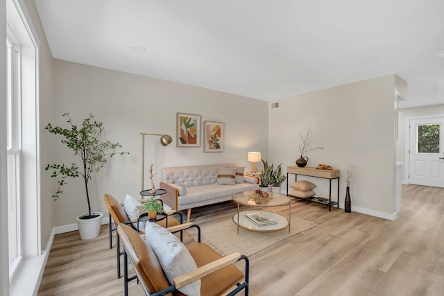 1221 Katie Ave Unit A, Nashville, TN 37207 - living room featuring light wood-style floors and baseboards