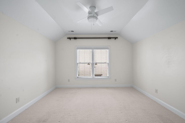 1313 Jewell Ave, Franklin, TN 37064 - bonus room featuring vaulted ceiling, light colored carpet, and ceiling fan