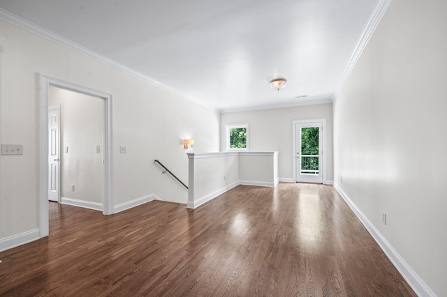 1313 Jewell Ave, Franklin, TN 37064 - empty room with ornamental molding and wood finished floors