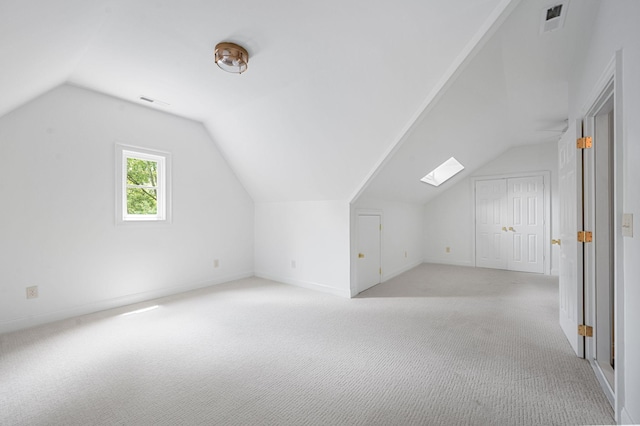 1313 Jewell Ave, Franklin, TN 37064 - bonus room featuring light carpet, lofted ceiling, and a skylight