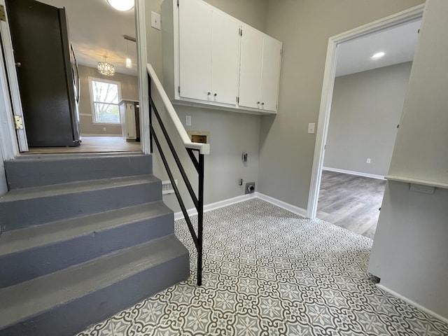 621 Buck Ln, Murfreesboro, TN 37129 - stairs featuring baseboards