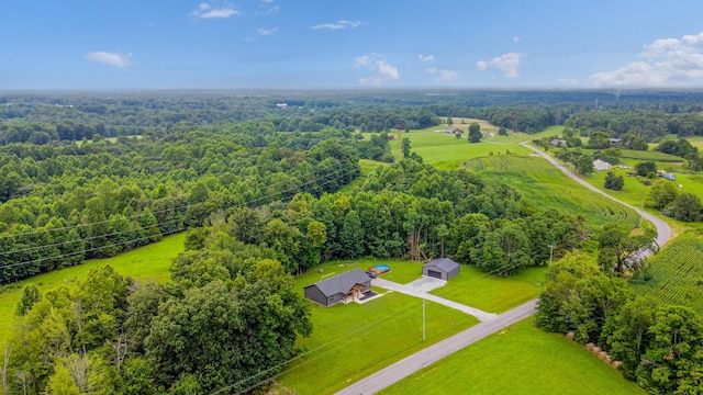 1567 Oak Knob Rd, Lafayette, TN 37083 - drone / aerial view of a heavily wooded area