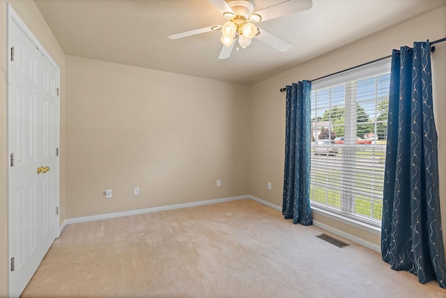 1729 Dryden Dr, Spring Hill, TN 37174 - spare room with carpet floors, plenty of natural light, and a ceiling fan