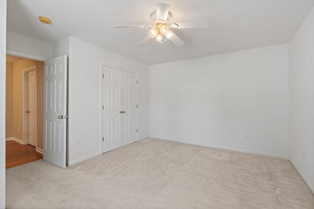 1729 Dryden Dr, Spring Hill, TN 37174 - unfurnished bedroom with carpet, a closet, and a ceiling fan