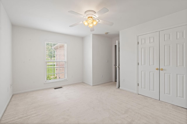 1729 Dryden Dr, Spring Hill, TN 37174 - unfurnished bedroom featuring carpet flooring, a closet, and a ceiling fan