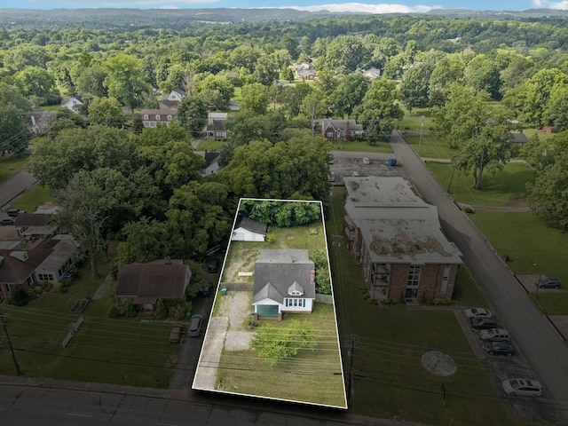 1221 W Commerce St W, Lewisburg, TN 37091 - view of property location featuring property parcel outlined and a forest