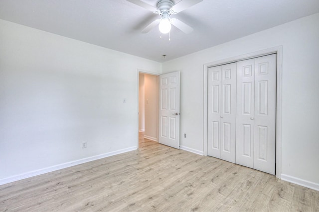 2902 Crenshaw Ct, Spring Hill, TN 37174 - unfurnished bedroom featuring wood finished floors, a closet, and a ceiling fan