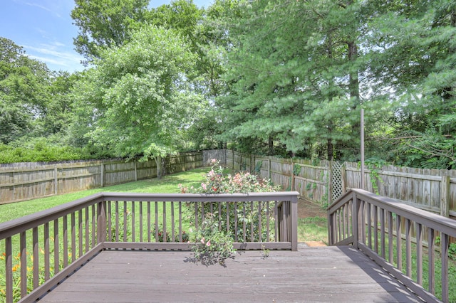 2902 Crenshaw Ct, Spring Hill, TN 37174 - wooden terrace with a fenced backyard