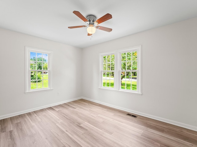 206 Elk Acre Dr, Estill Springs, TN 37330 - unfurnished room with light wood-style flooring and a ceiling fan