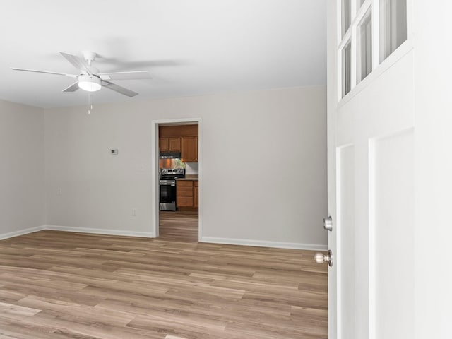 206 Elk Acre Dr, Estill Springs, TN 37330 - spare room featuring light wood-type flooring and ceiling fan