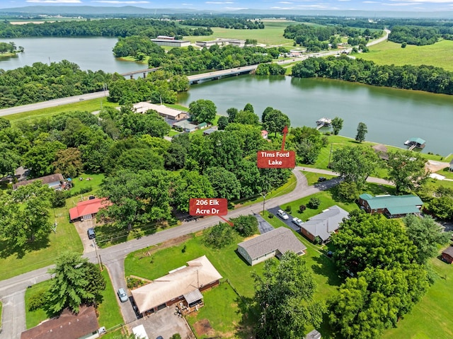 206 Elk Acre Dr, Estill Springs, TN 37330 - aerial view of a large body of water and a tree filled landscape