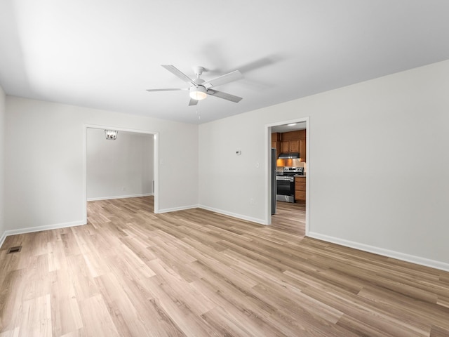 206 Elk Acre Dr, Estill Springs, TN 37330 - spare room with light wood-style flooring and a ceiling fan