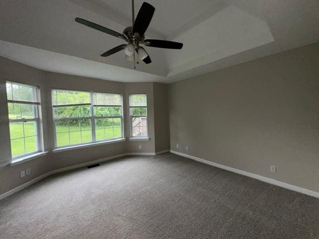 4073 Challis Dr, Clarksville, TN 37040 - carpeted empty room featuring ceiling fan and a tray ceiling