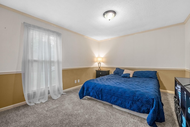 305 Barry Dr, Clarksville, TN 37040 - carpeted bedroom with ornamental molding and a textured ceiling